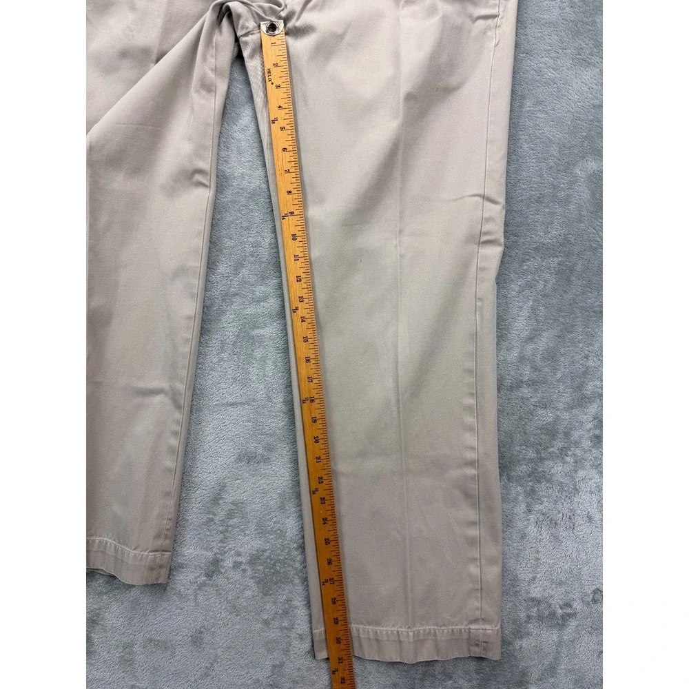 Banana Republic Mens Dawson Pants 36x32 (Real 36x31) Khaki Chino Straight Cotton